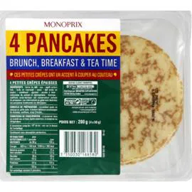 MONOPRIX Pancakes brunch, breakfast et tea time 200g