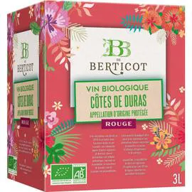 BB DE BERTICOT Aop Côtes De Duras Rouge Bio 3l