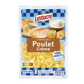LUSTUCRU Pâtes Fraîches Tortellini Poulet Crème 300g