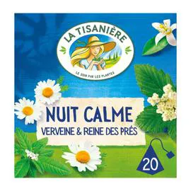 LA TISANIÈRE Infusion nuit calme verveine 20x1,88g