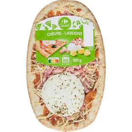 CARREFOUR CLASSIC' Pizza chèvre lardons 180g