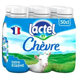 LACTEL Chèvre demi-écrémé bouteille 6x50cl
