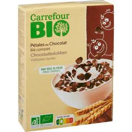 CARREFOUR BIO Céréales bio pétales au chocolat 375g