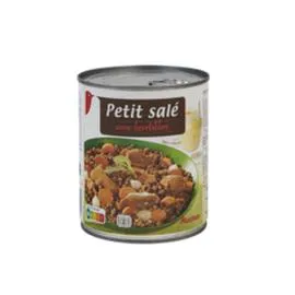 AUCHAN Petit salé aux lentilles 840g