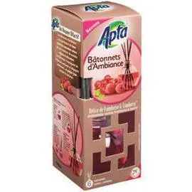 APTA Bâtonnets d'ambiance délice de framboise et cranberry 150ml