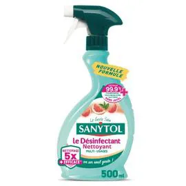 SANYTOL Spray Nettoyant Milti Usages Pamplemousse 500ml