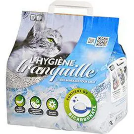 TRANQUILLE Litière hygiène minérale et bicarbonate 9l