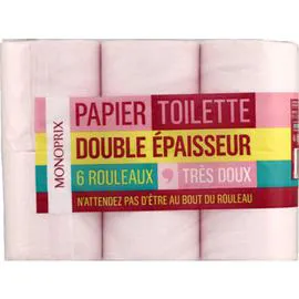 MONOPRIX Papier toilette double épaisseur x6