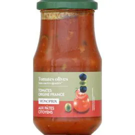 MONOPRIX Sauce tomate olives 420g