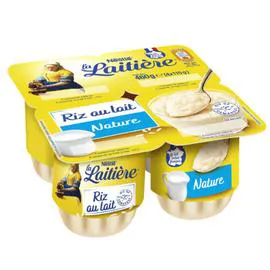 NESTLÉ, LA LAITIÈRE Riz au lait nature 4x115g