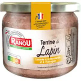 MONIQUE RANOU Terrine de lapin cuisinée à la moutarde et à l'estragon 180g