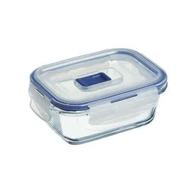 LUMINARC Boîte En Verre Rectangulaire, 38,5Cl, 4 Clips l'unité