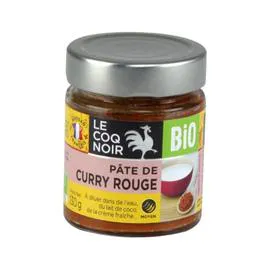 LE COQ NOIR Pâte de curry rouge bio 130g