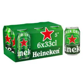 HEINEKEN Bière blonde 6x33cl