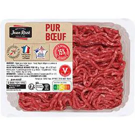 JEAN ROZÉ Viande hachée vrac pur boeuf 15% 400g