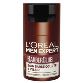L'ORÉAL PARIS, MEN EXPERT Soin Visage Homme Barbe Courte & Visage aux Huiles Essentielle de Bois de Cèdre 50ml