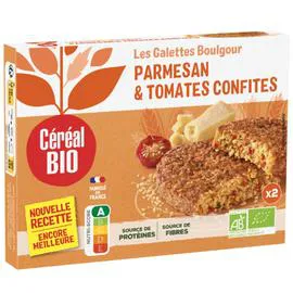 CÉRÉAL BIO Galettes boulghour, tomates & parmesan bio 2x100g
