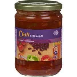 CARREFOUR Chili de légumes cuisiné à la mexicaine 530g
