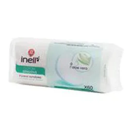 MARQUE REPÈRE, INELL Coton Duo Démaquillants Ovale - Aloé véra - Disques x60 x60