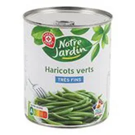 MARQUE REPÈRE, NOTRE JARDIN Haricots verts Très fins 440g