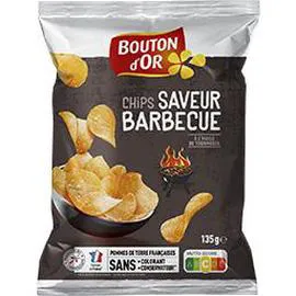 BOUTON D'OR Chips saveur barbecue 135g