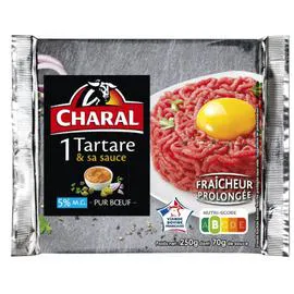 Viande Bovine: Tartare 5% MG et sa sauce (250g)