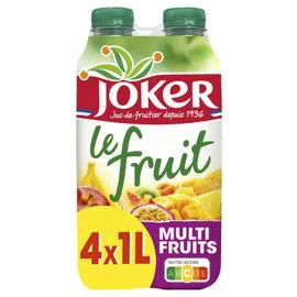 JOKER Jus multifruits sans sucres ajoutés 4x1l