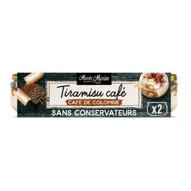 MARIE MORIN Tiramisu au café de Colombie 2x80g