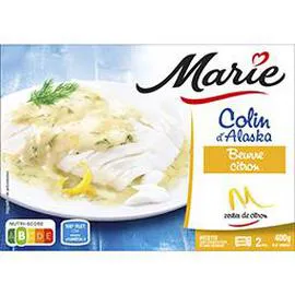 MARIE Colin d'Alaska Beurre citron thym x2 2x200g