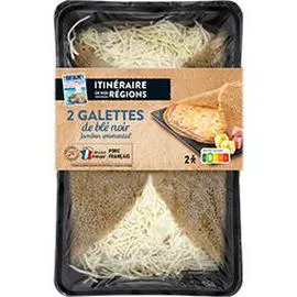 ITINÉRAIRE DE NOS RÉGIONS Galettes de blé noir jambon emmental 2x150g