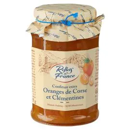 REFLETS DE FRANCE Confiture extra oranges clémentines 315g