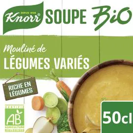 KNORR Soupe Bio Mouliné de Légumes Variés 50cl