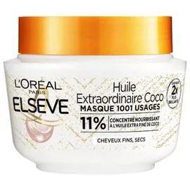 L'ORÉAL PARIS, ELSÈVE Masque Cheveux Nutrition Haute Légèreté Cheveux Sec Huile Extraordinaire Coco 310ml