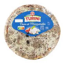 MARQUE REPÈRE, TURINI Pizza Thon et mozzarella 450g
