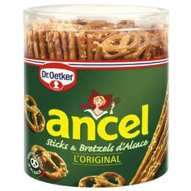 DR. OETKER, ANCEL Biscuits apéritifs sticks & bretzels 300g