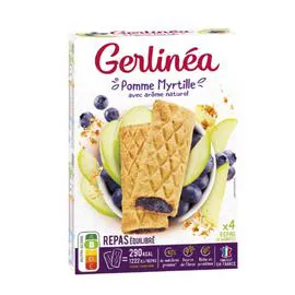 GERLINÉA Barres pommes myrtilles 8x45g