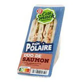 MARQUE REPÈRE, CÔTÉ SNACK Sandwich polaire Saumon fumé 135g