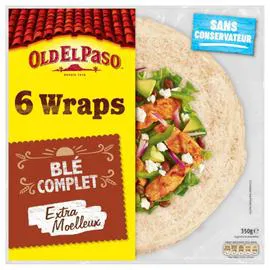 OLD EL PASO Wraps de blé complet 350g