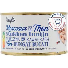 CARREFOUR Thon morceaux listao au naturel 260g