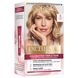 L'ORÉAL PARIS, EXCELLENCE Coloration Cheveux 8 Blond clair l'unité