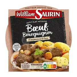 WILLIAM SAURIN Plat cuisiné boeuf bourguignon 300g