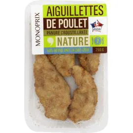 MONOPRIX Aiguillettes panées nature 250g