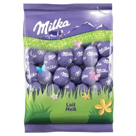 MILKA Petits oeufs chocolat au lait du pays Alpin 350g
