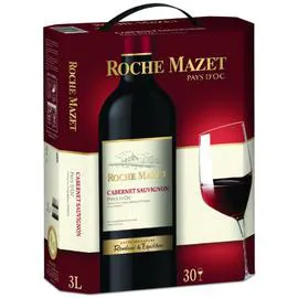 ROCHE MAZET Vin rouge Vin de pays d'Oc Cabernet Sauvignon 3l