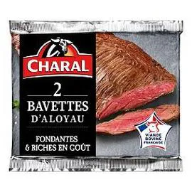 CHARAL Bavettes d'aloyau, Viande Bovine française 2x130g