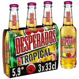 DESPERADOS Bière aromatisée tropical passion et citron vert 5.9% 3x33cl