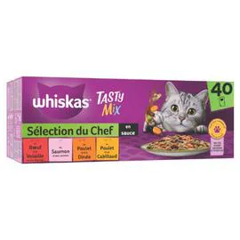 WHISKAS Tasty Sélection du chef 40x85g
