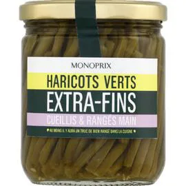 MONOPRIX Haricots verts extra fins 220g