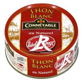 CONNÉTABLE Thon blanc au naturel Label Rouge 120g