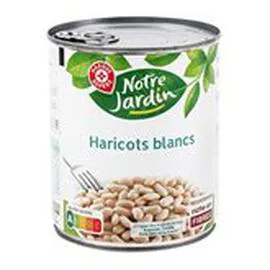 MARQUE REPÈRE, NOTRE JARDIN Haricots blancs 530g